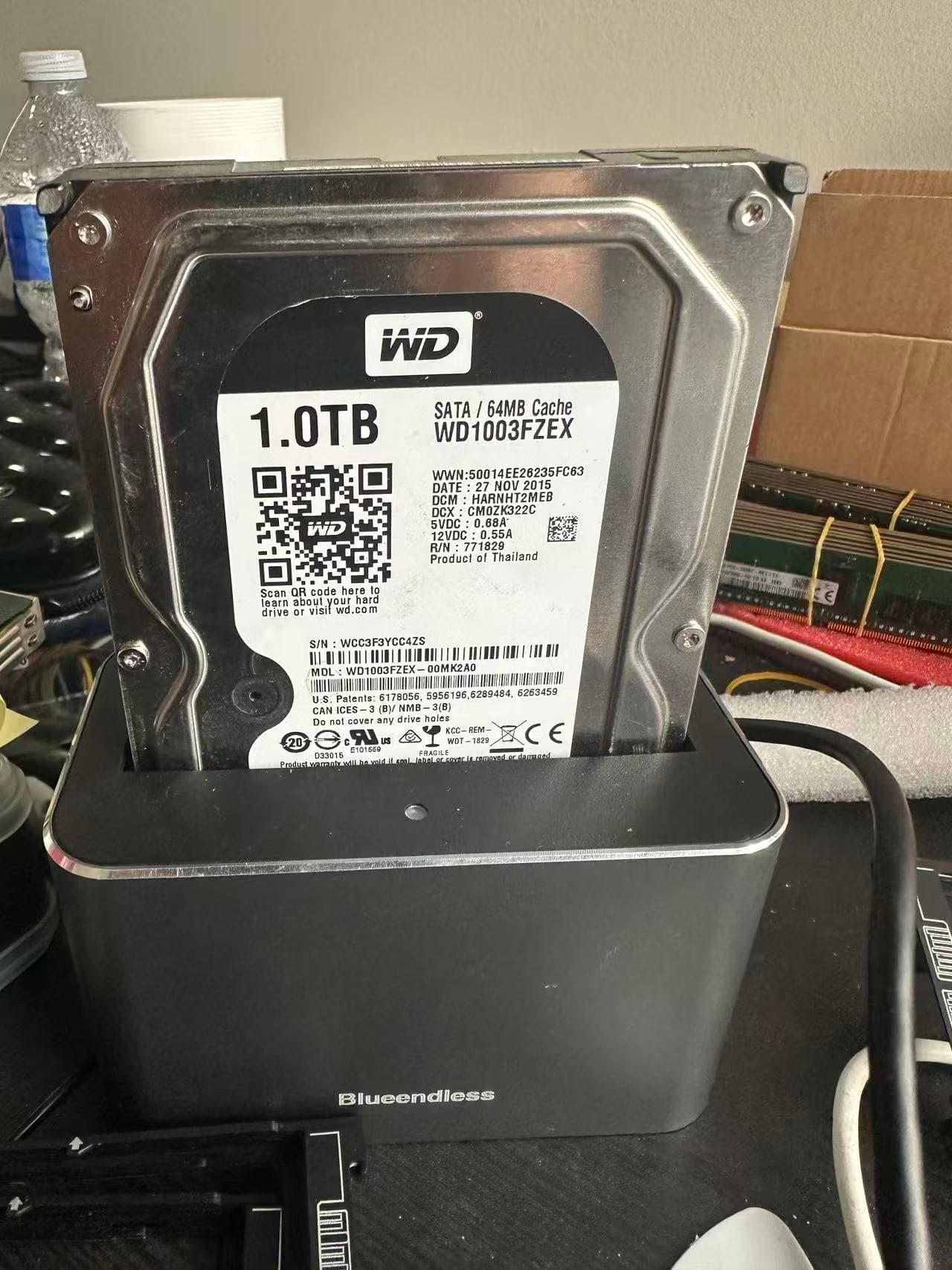 100x used 1T WD 3.5" HDD SATA